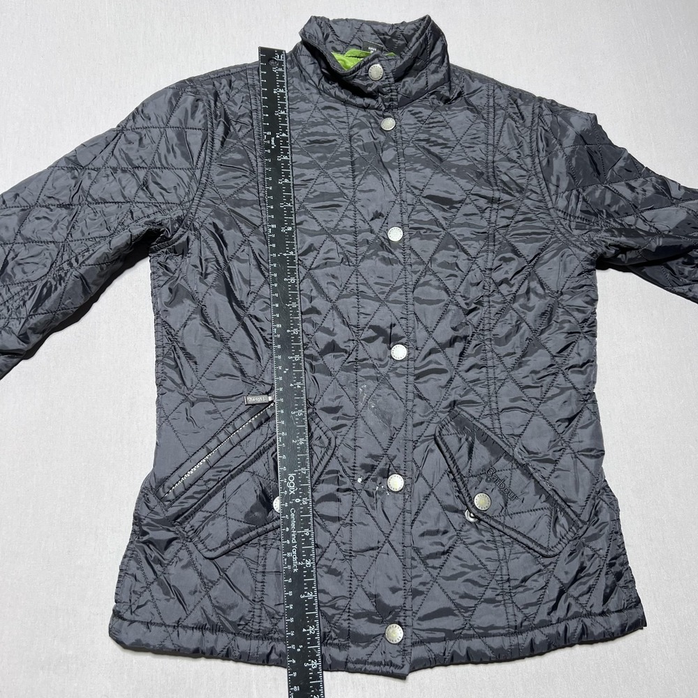 Barbour Chelsea Quilt‎ Lightweight Flyweight Jacket Womens US 4 UK 8 Black - Picture 14 of 16